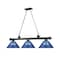 Z-Lite Cordon 3 Light Billiard, Matte Black & Dark Blue 2306-3MB-ARDB - alternate 5